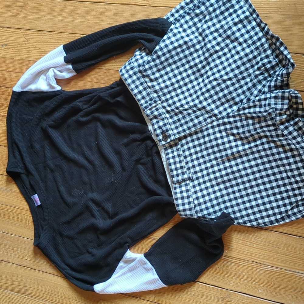 ☀️Old Navy Black & White Checked Gingham Shorts☀️